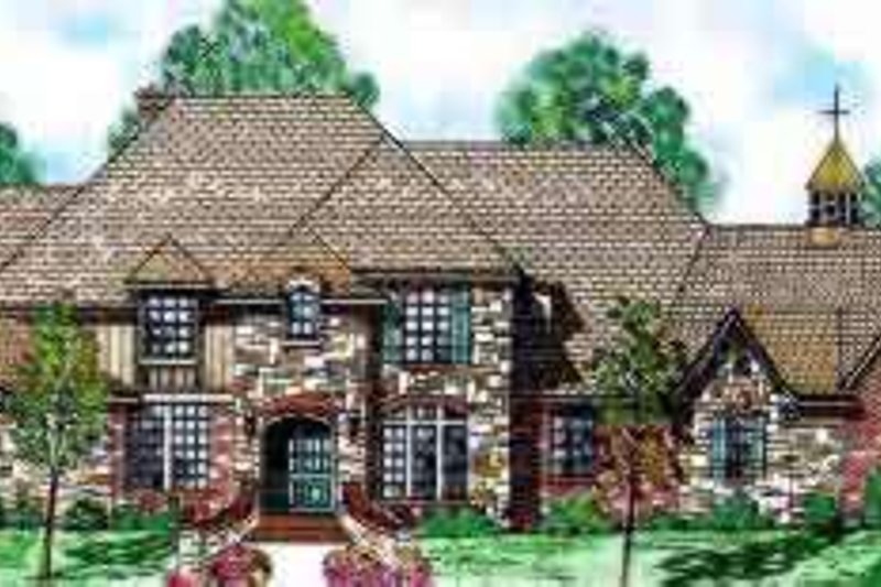 Dream House Plan - European Exterior - Front Elevation Plan #52-174