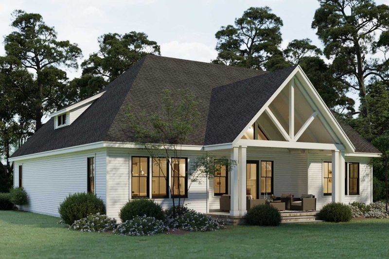 House Blueprint - Exterior - Rear Elevation for Farmhouse House Plan #461-103 - 5 bed, 4 bath