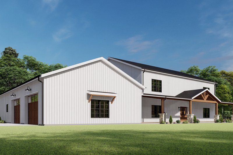 Dream House Plan - Exterior - Other Elevation 6 for Barndominium House Plan #1092-49 - 7 bed, 5 bath