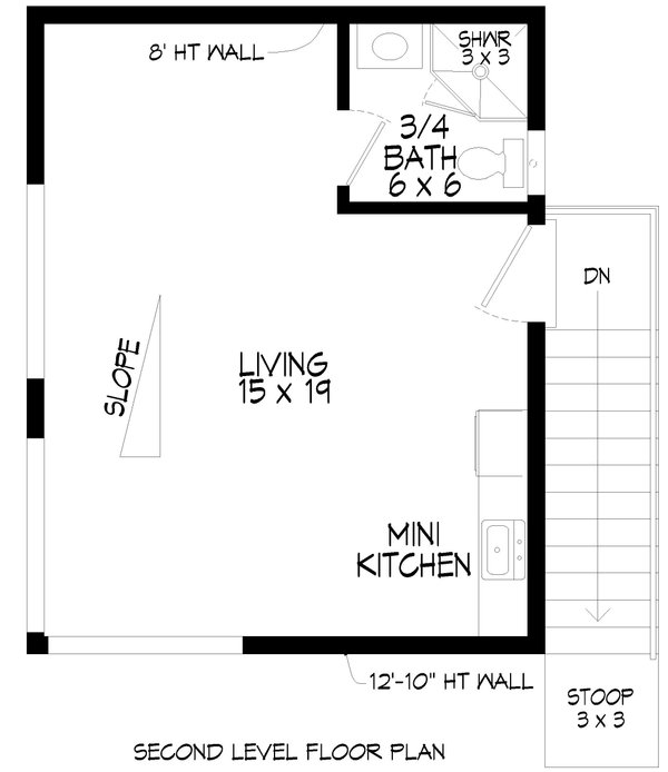 Modern Floor Plan - Main Floor Plan #932-966