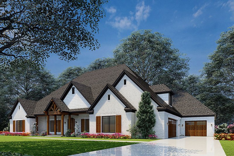 House Design - Exterior - Other Elevation 1 for Craftsman House Plan #923-215 - 4 bed, 3.5 bath
