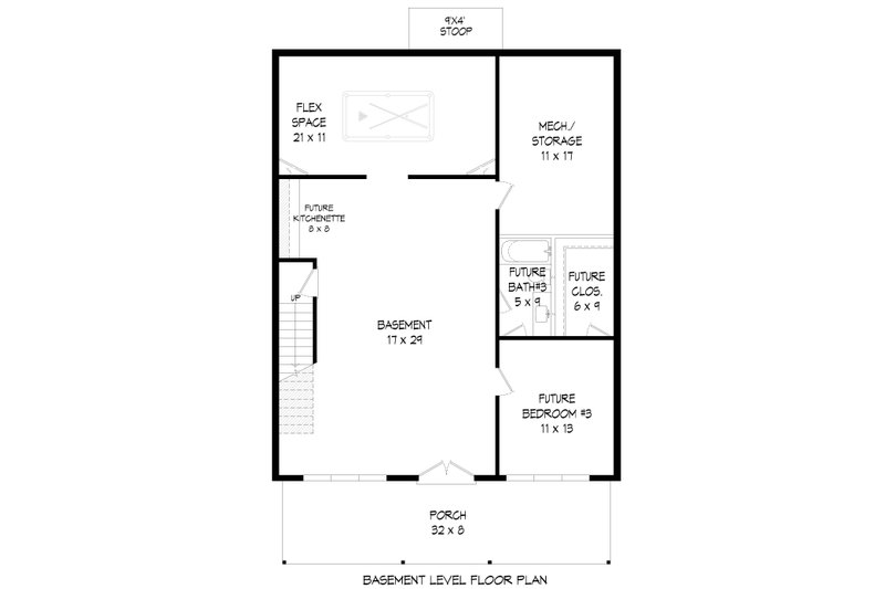Home Plan - Floor Plan - Upper Floor for Southern House Plan #932-888 - 2 bed, 2 bath