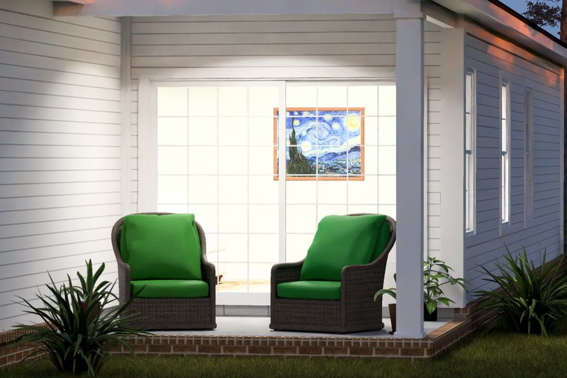 Architectural House Design - Exterior - Covered Porch 1 for Cottage House Plan #513-2465 - 4 bed, 3 bath