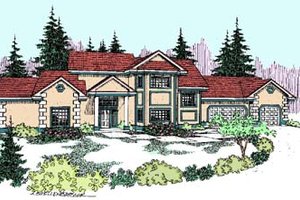 Traditional Exterior - Front Elevation Plan #60-560