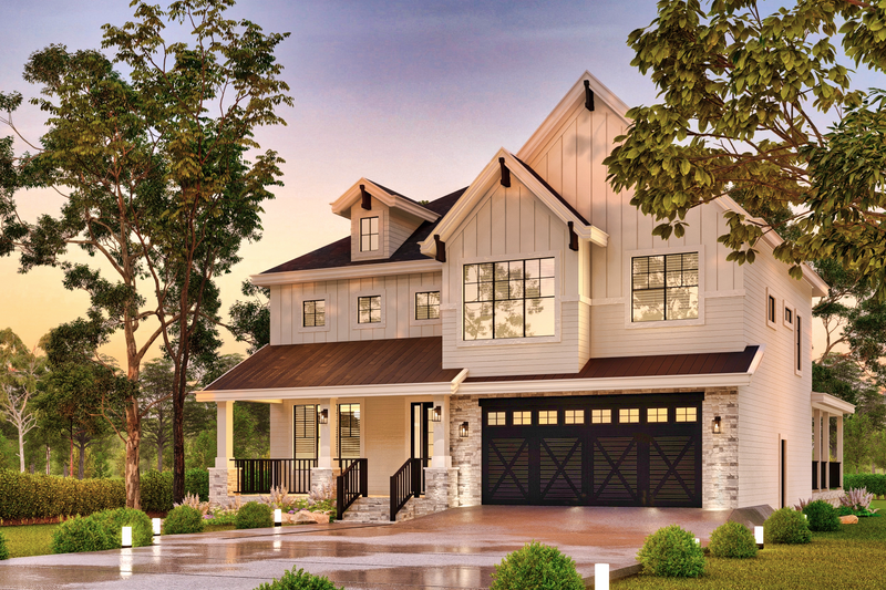 House Design - Exterior - Front Elevation 6 for Craftsman House Plan #119-450 - 4 bed, 4 bath