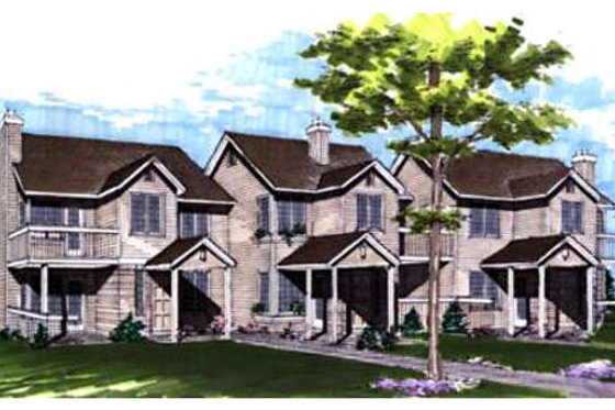 Exterior - Front Elevation for Traditional House Plan #320-331 - 1 bed, 2 bath