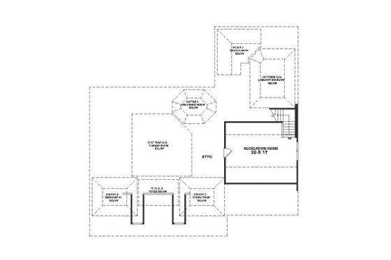 Floor Plan - Other Floor for Southern House Plan #81-325 - 3 bed, 2 bath