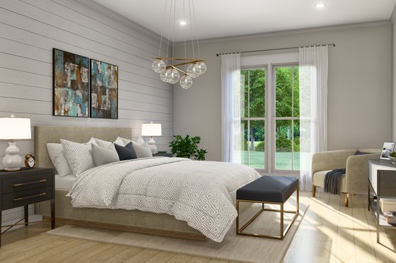 Interior - Master Bedroom for Farmhouse House Plan #430-261 - 3 bed, 2.5 bath