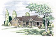 Traditional Style House Plan - 3 Beds 2 Baths 1919 Sq/Ft Plan #20-619 