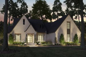 Exterior - Front Elevation 3 for Modern House Plan #1074-58 - 3 bed, 3.5 bath