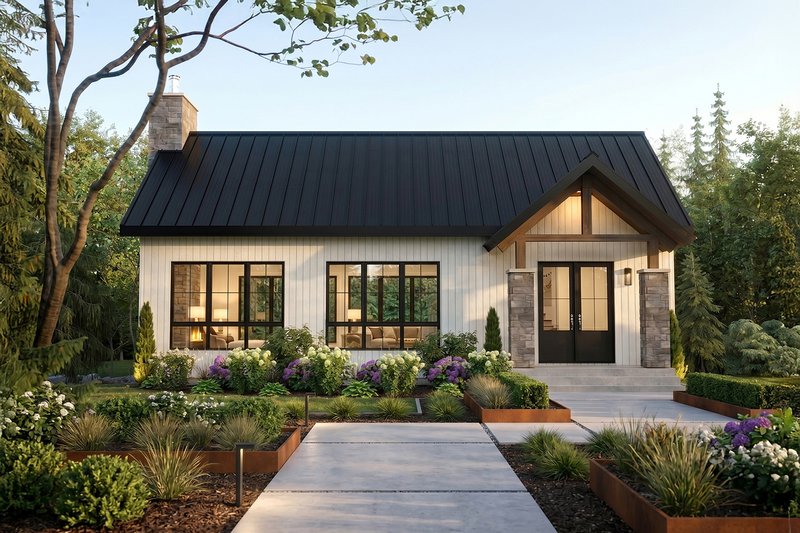 Dream House Plan - Exterior - Front Elevation 2 for Modern House Plan #23-2911 - 4 bed, 2.5 bath