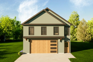 Dream House Plan - Contemporary Exterior - Front Elevation Plan #1116-12