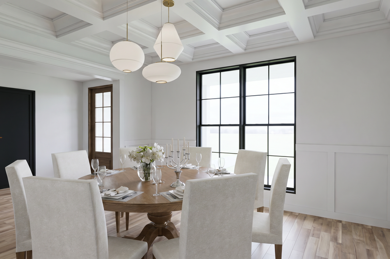 Architectural House Design - Interior - Dining Room for Farmhouse House Plan #923-502 - 4 bed, 3.5 bath