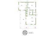 Craftsman Style House Plan - 2 Beds 2 Baths 909 Sq/Ft Plan #1106-32 Floor 