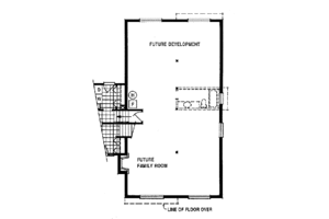 Floor Plan - Lower Floor for Traditional House Plan #47-247 - 3 bed, 2 bath
