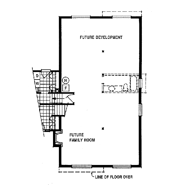 Traditional Floor Plan - Lower Floor Plan #47-247