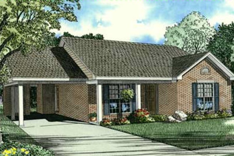 House Blueprint - Traditional Exterior - Front Elevation Plan #17-2288