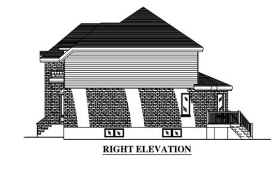 Exterior - Other Elevation 1 for European House Plan #138-268 - 3 bed, 2.5 bath
