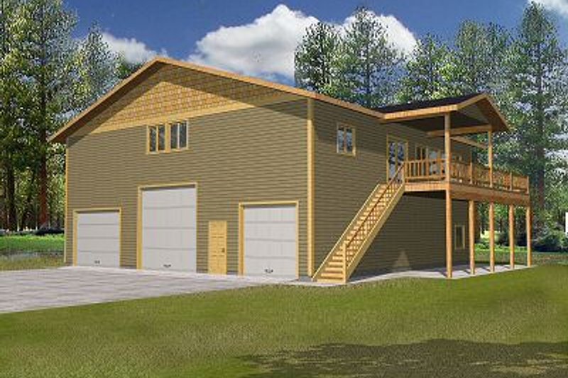 Home Plan - Traditional Exterior - Front Elevation Plan #117-538