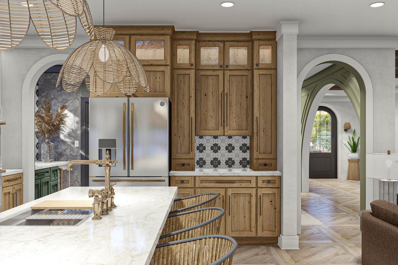Home Plan - Interior - Kitchen for Mediterranean House Plan #455-566 - 4 bed, 3.5 bath