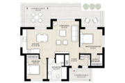 Modern Style House Plan - 2 Beds 1 Baths 1000 Sq/Ft Plan #924-10 
