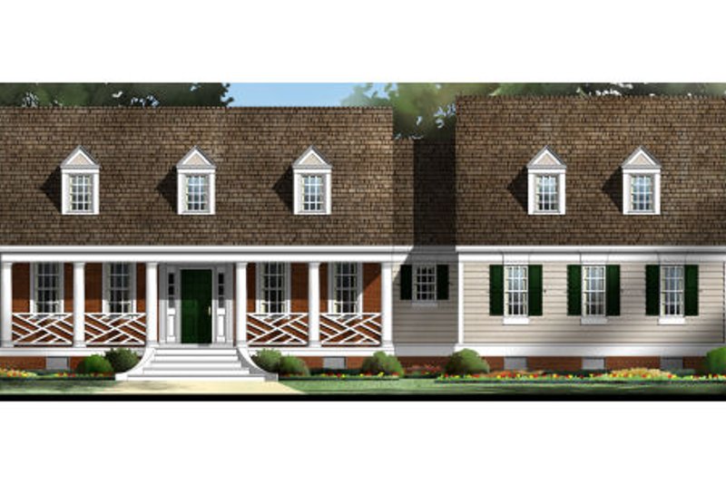 Home Plan - Colonial Exterior - Front Elevation Plan #119-209