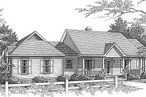 Traditional Exterior - Front Elevation Plan #14-118