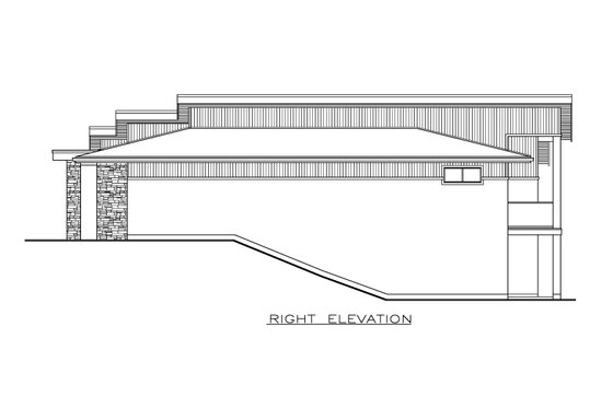 Exterior - Other Elevation 1 for Contemporary House Plan #1100-46 - 3 bed, 2 bath