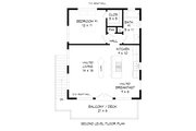 Modern Style House Plan - 1 Beds 1 Baths 650 Sq/Ft Plan #932-654 