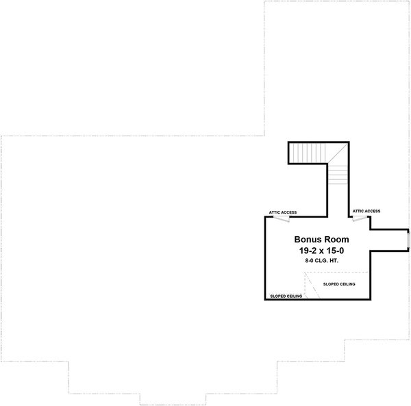 House Design - Traditional Floor Plan - Upper Floor Plan #21-286