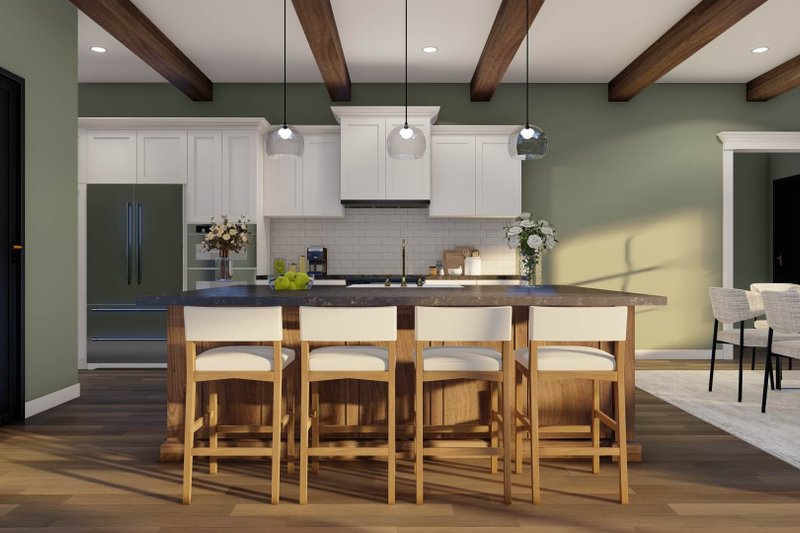 Architectural House Design - Interior - Kitchen 1 for European House Plan #923-439 - 6 bed, 6.5 bath