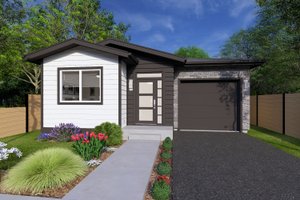 Contemporary Exterior - Front Elevation Plan #126-279