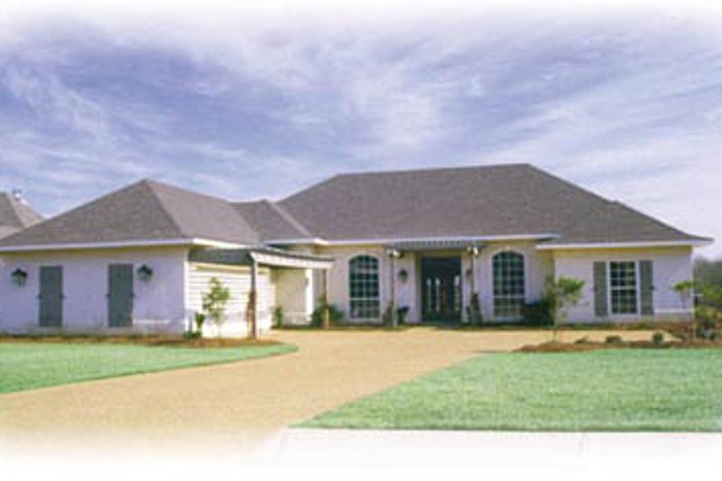 Architectural House Design - Southern Exterior - Front Elevation Plan #36-214