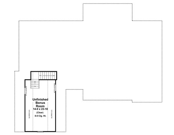 Farmhouse Floor Plan - Upper Floor Plan #21-514