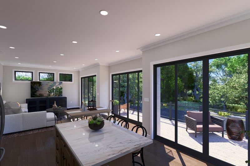 Architectural House Design - Interior - Family Room for European House Plan #1060-325 - 2 bed, 1.5 bath