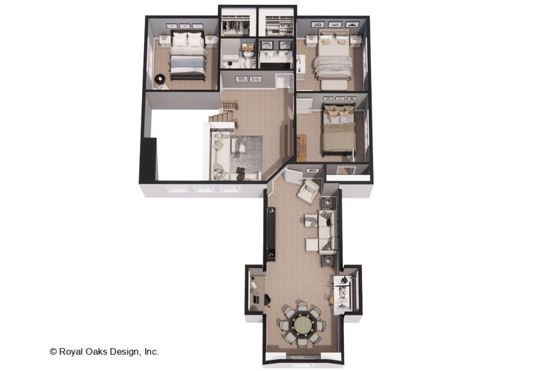 House Plan Design - Floor Plan - Upper Floor 1 for Farmhouse House Plan #51-1565 - 4 bed, 2.5 bath