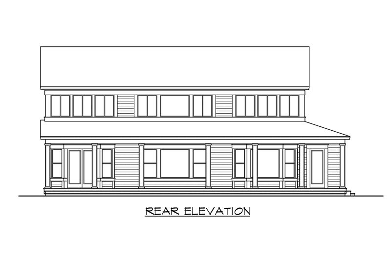 Dream House Plan - Exterior - Other Elevation 2 for Country House Plan #132-158 - 4 bed, 2.5 bath