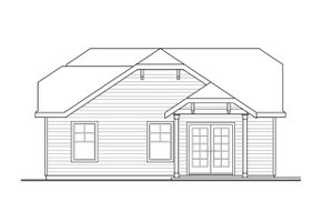 Exterior - Other Elevation for Traditional House Plan #124-1051, 1 bath