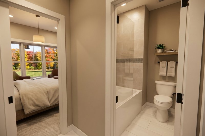 House Plan Design - Interior - Bathroom 1 for Farmhouse House Plan #51-1520 - 3 bed, 2.5 bath