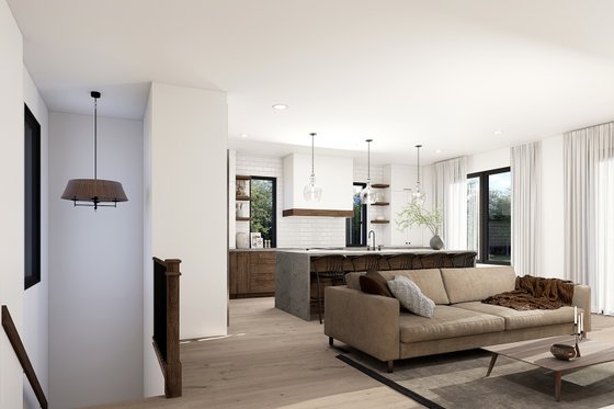 Interior - Entry for Contemporary House Plan #23-2808 - 3 bed, 2 bath