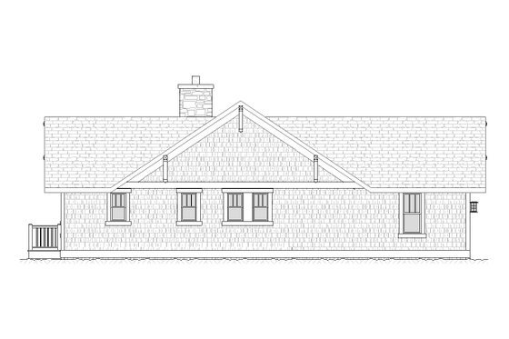 Exterior - Other Elevation 1 for Craftsman House Plan #901-45 - 4 bed, 3.5 bath