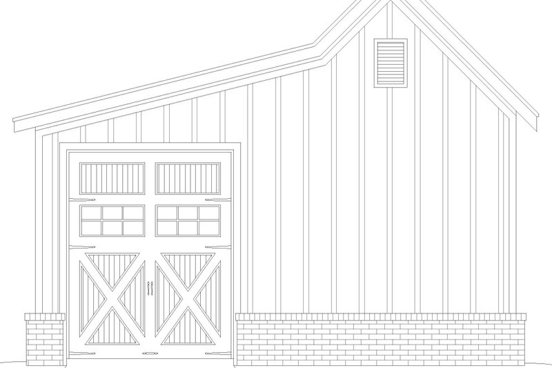 Dream House Plan - Exterior - Rear Elevation for Traditional House Plan #932-687, 0 bath