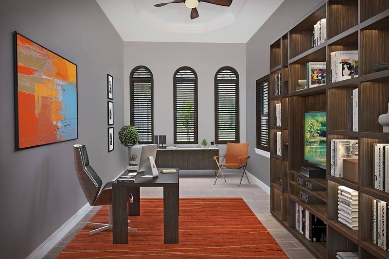 Architectural House Design - Interior - Other for Mediterranean House Plan #938-90 - 4 bed, 3 bath