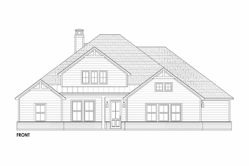 House Plan Design - Exterior - Front Elevation 7 for Farmhouse House Plan #1096-70 - 4 bed, 3 bath