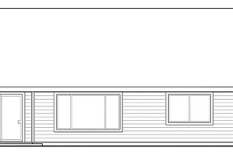 Architectural House Design - Exterior - Rear Elevation for Ranch House Plan #124-855 - 3 bed, 2 bath