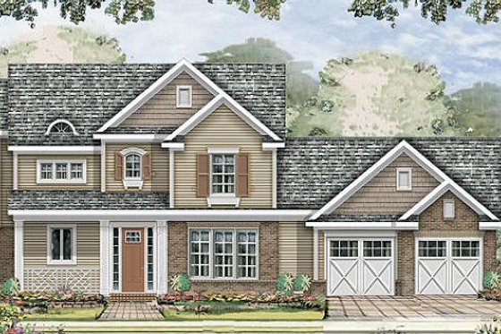 Exterior - Front Elevation for Traditional House Plan #424-183 - 3 bed, 2.5 bath