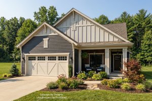 House Blueprint - Craftsman Exterior - Front Elevation Plan #51-1479