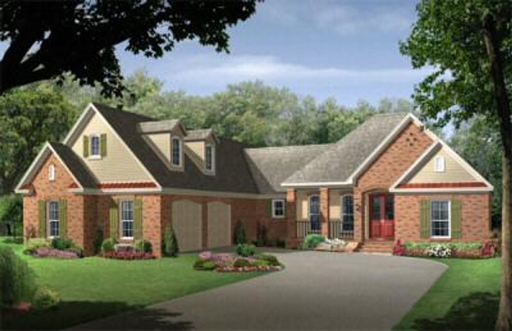 Traditional Style House Plan 4 Beds 3 Baths 2400 Sq/Ft Plan 21219