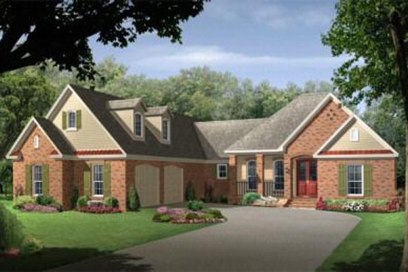 Architectural House Design - Traditional Exterior - Front Elevation Plan #21-219