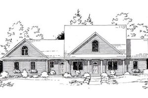 Country Exterior - Front Elevation Plan #312-827